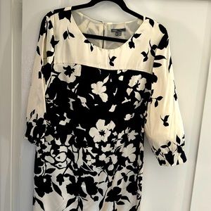 Vince Floral Print Silk Mini Sheath Dress Size Medium